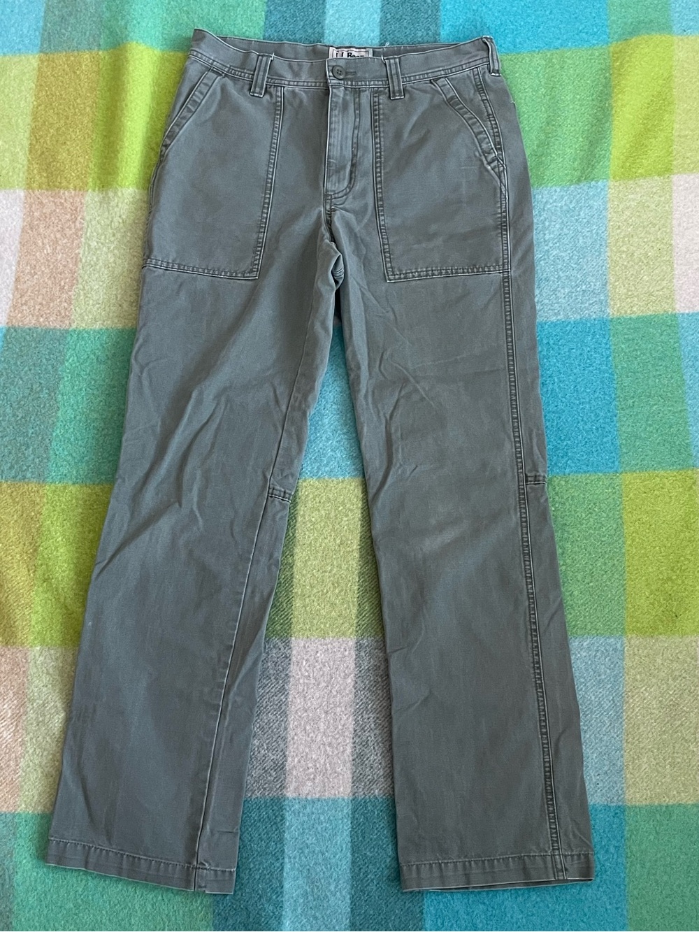 Vintage L.L Bean army fatigue green pants